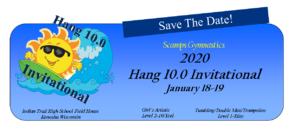 Hang 10.0 Invitation 2020 Save The Date