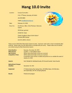Hang 10.0 Invite Info 2026 Hang 10.0 Invite Info 2026